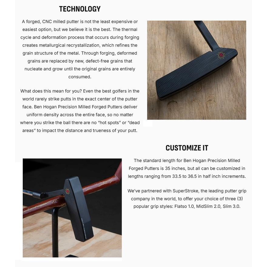 ベンホーガン Ben Hogan Golf BHB01 Putter BHB01 パター : プロライン