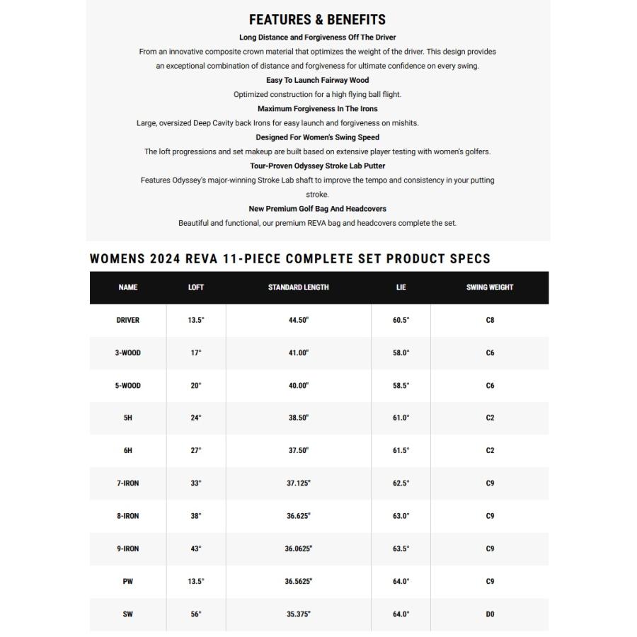 Callaway（キャロウェイ） Callaway Women's REVA 11-Piece Cart Bag