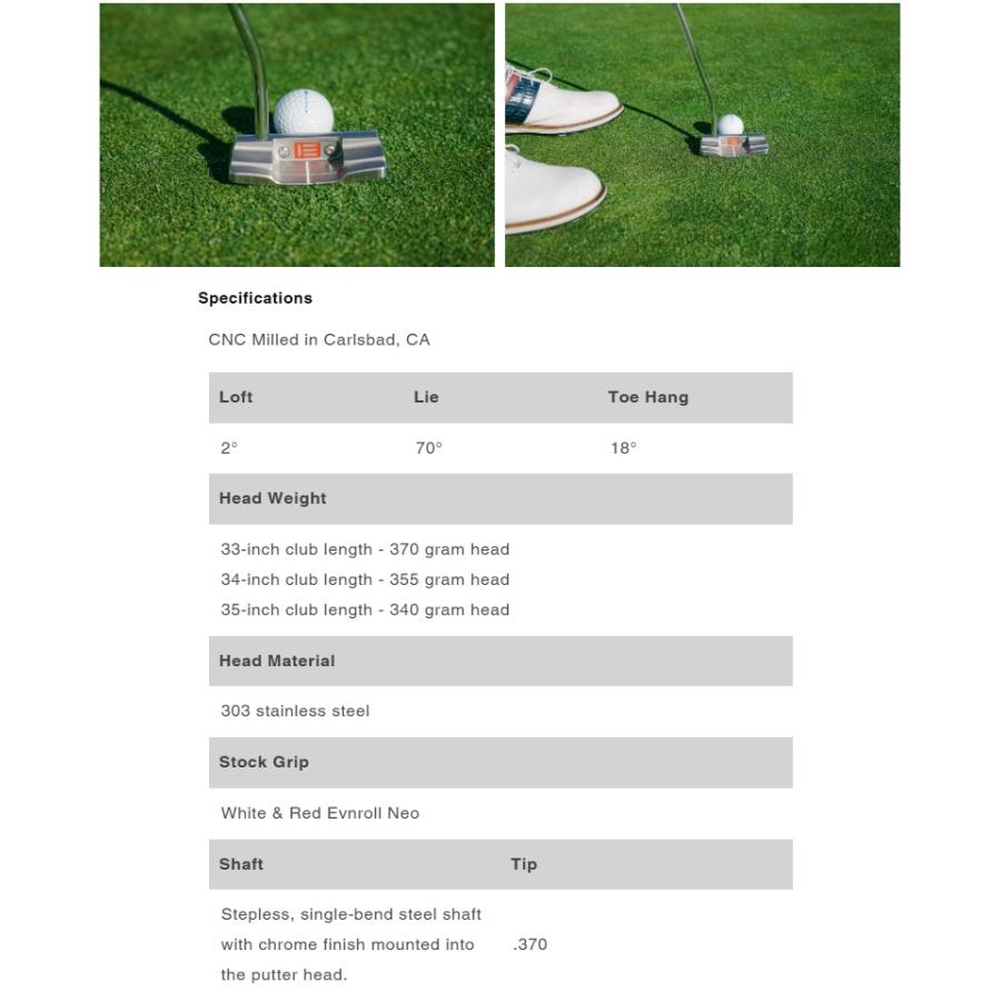 レフティモデル Evnroll Neo Classic ER2 Satin Putter イーブンロール ネオ クラシック ER2 サテン パター EVNROLL（イーブンロール） (レフティモデル) Evnroll Neo Classic ER2