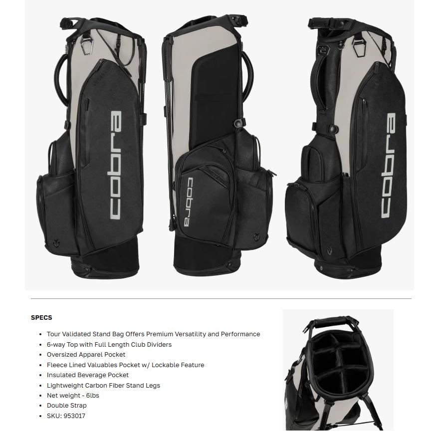COBRA（コブラ） Cobra Golf Core Stand Golf Bag コブラゴルフ コア