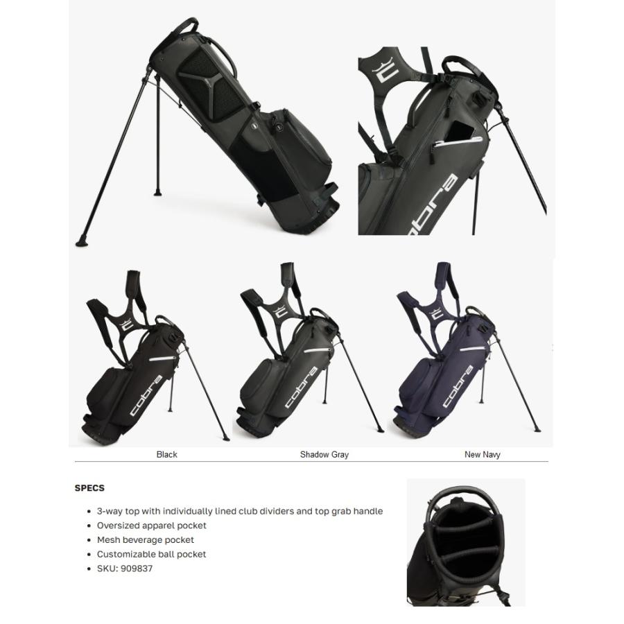 COBRA（コブラ） Cobra Golf Sport Carry Stand Golf Bag コブラゴルフ