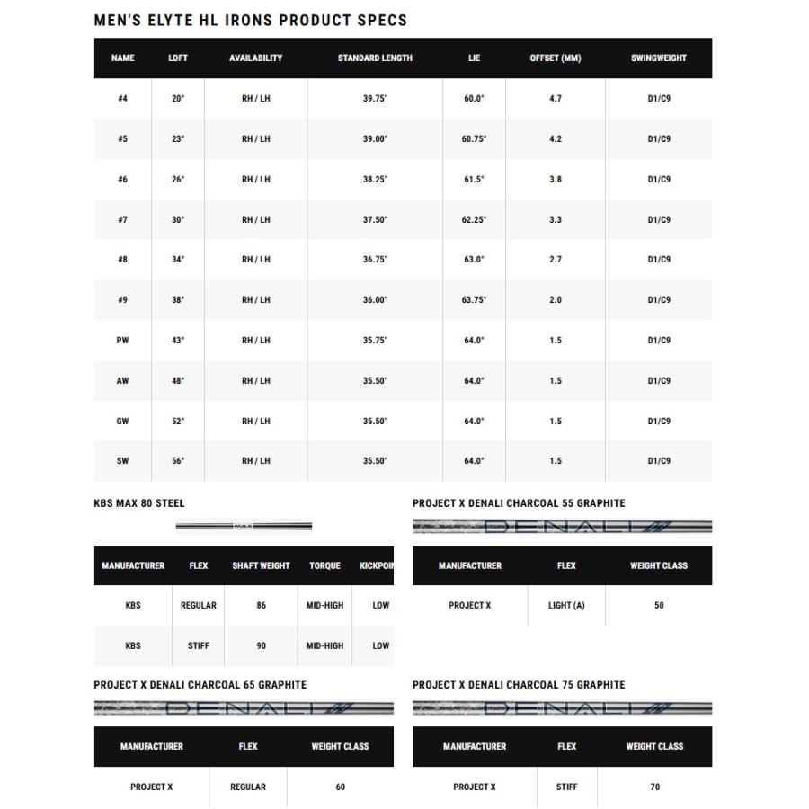 Callaway（キャロウェイ） (単品アイアン) Callaway Elyte HL Iron