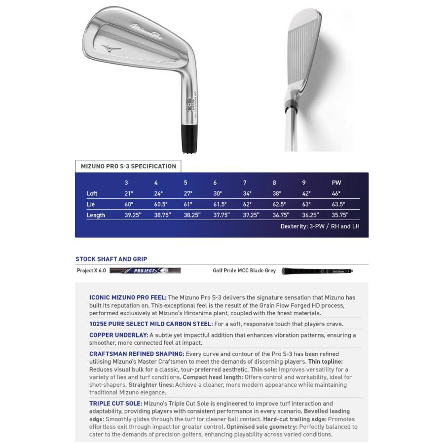 MIZUNO（ミズノ） Mizuno USA Mizuno Pro S-3 Iron ミズノUSA プロ S3
