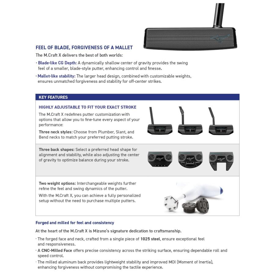MIZUNO（ミズノ） Mizuno USA M.CRAFT X B4 Putter ミズノUSA エム