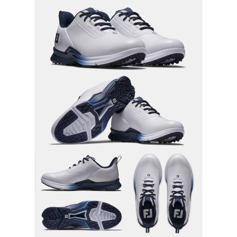 (新品)FJ FUEL ゴルフシューズ 9.5 27.5 (現行品) FootJoy（フットジョイ） FootJoy FJ Fuel Golf Shoes - White / Blue