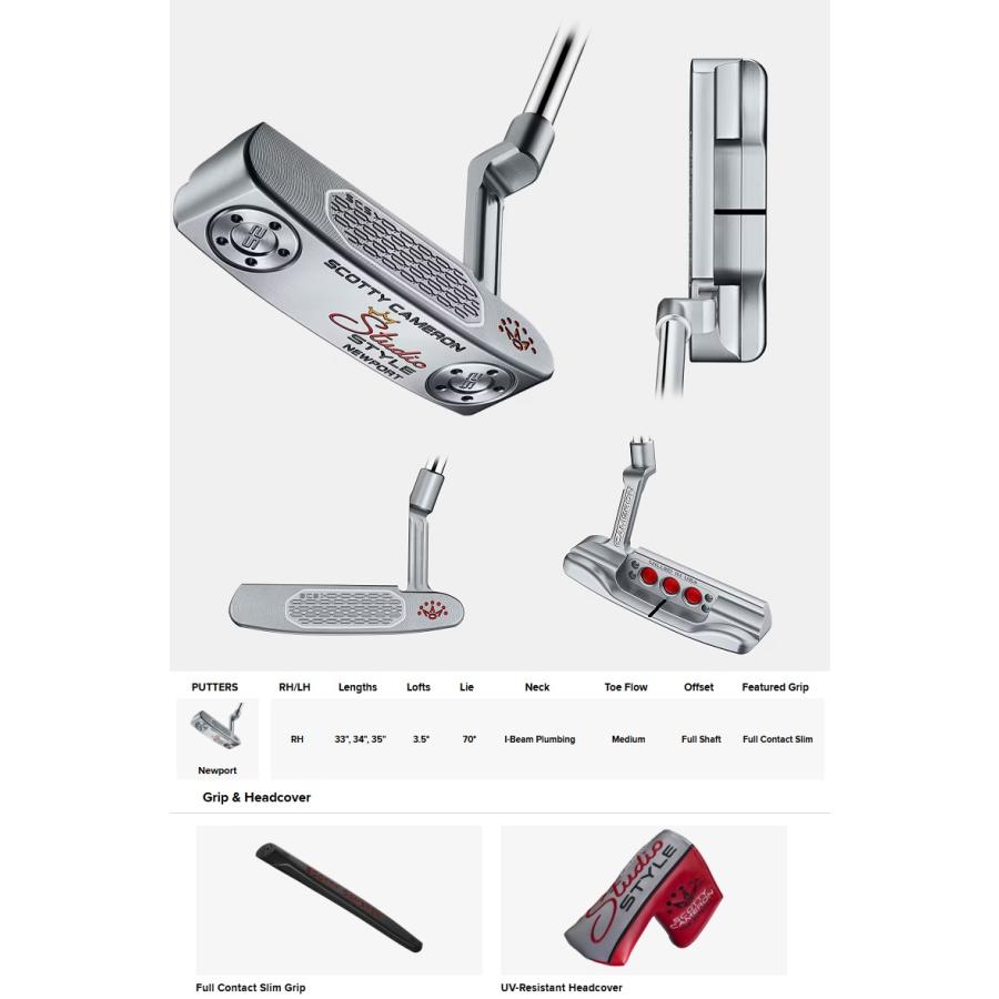 SCOTTY CAMERON Scotty・Cameron 2025 Studio Style Newport Putter