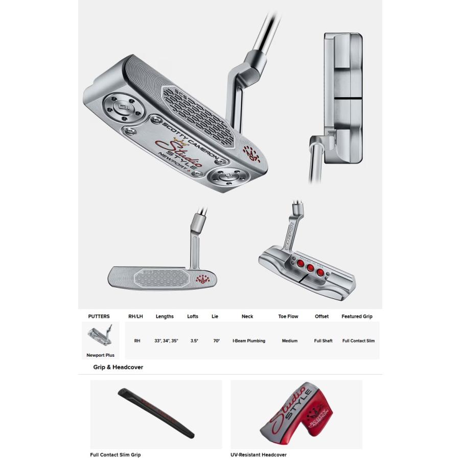 SCOTTY CAMERON Scotty・Cameron 2025 Studio Style Newport Plus
