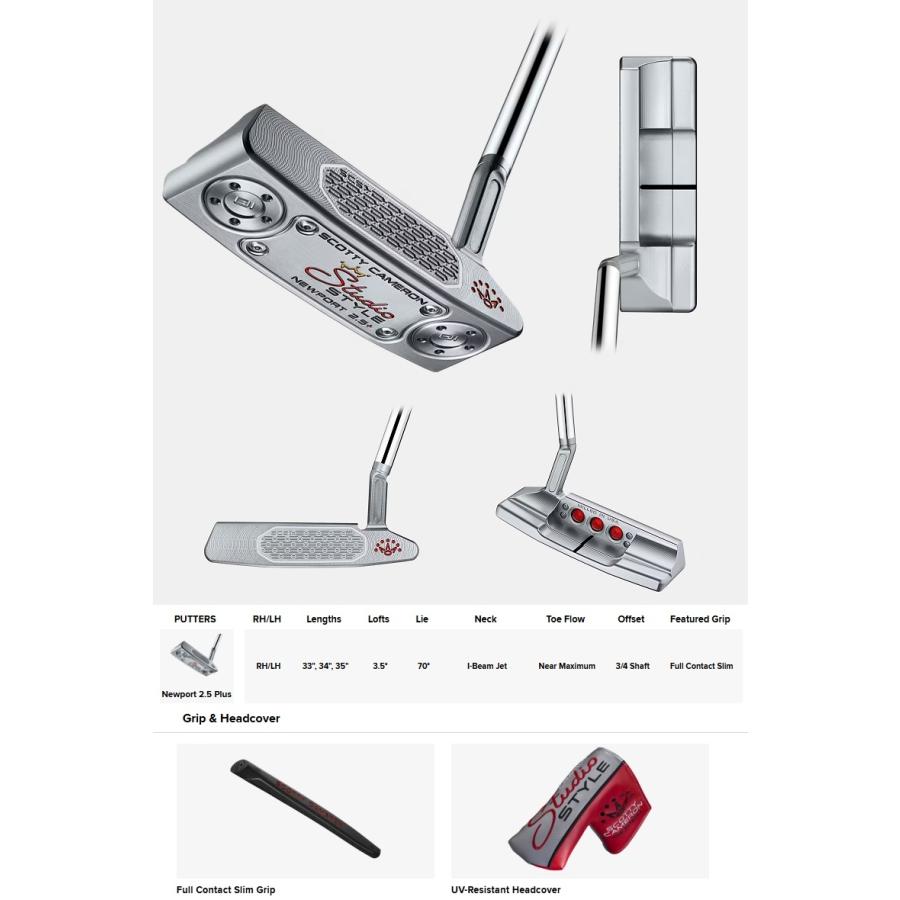 SCOTTY CAMERON Scotty・Cameron 2025 Studio Style Newport 2.5 Plus