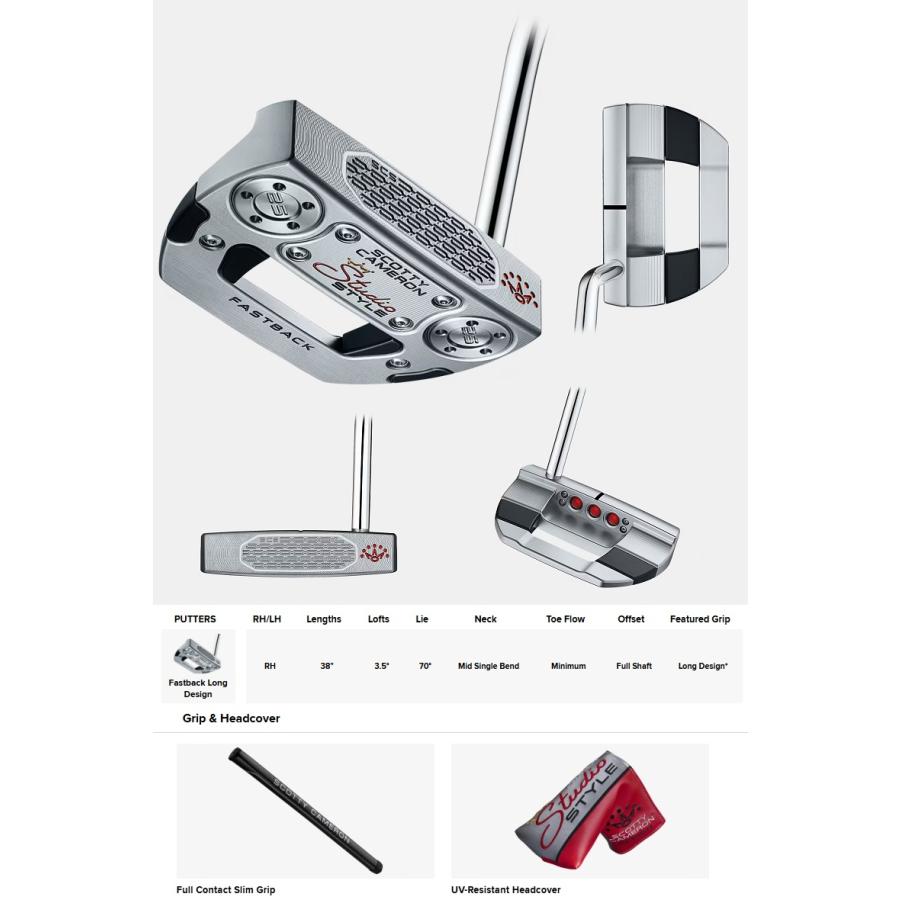 SCOTTY CAMERON Scotty・Cameron 2025 Studio Style Fastback Long