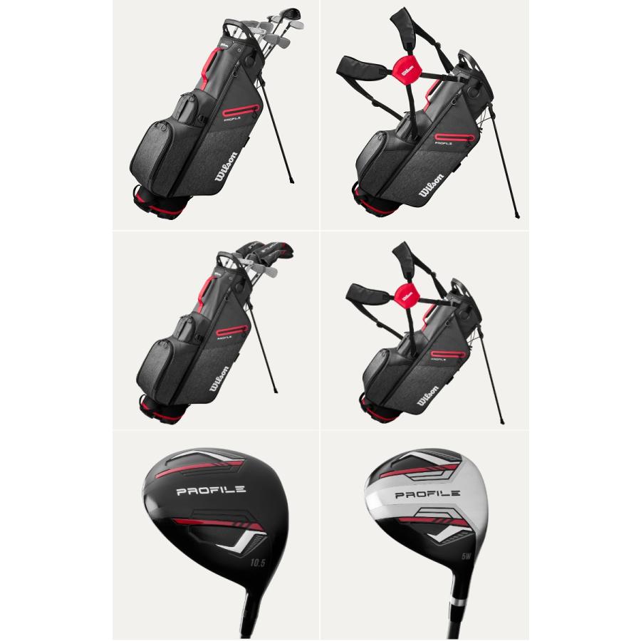 即納可！(レフティモデル) Wilson Staff Men's Profile Complete Stand Bag Set ウィルソンスタッフ メンズ プロフィール コンプリート スタンドバッグ セット_1