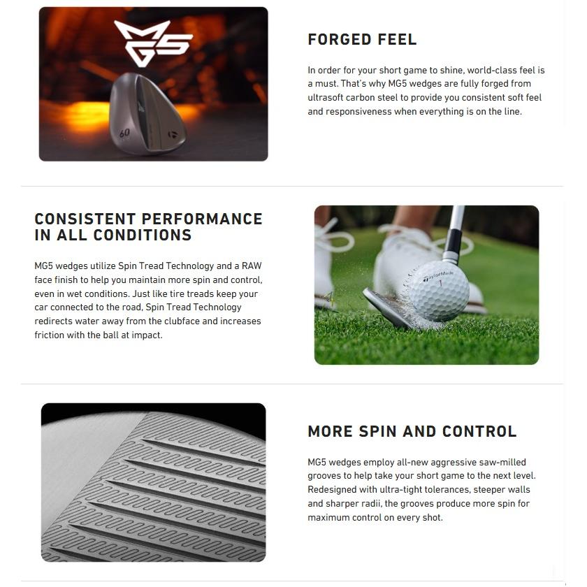 TaylorMade（テーラーメイド） TaylorMade MG5 Charcoal Wedge ミルド
