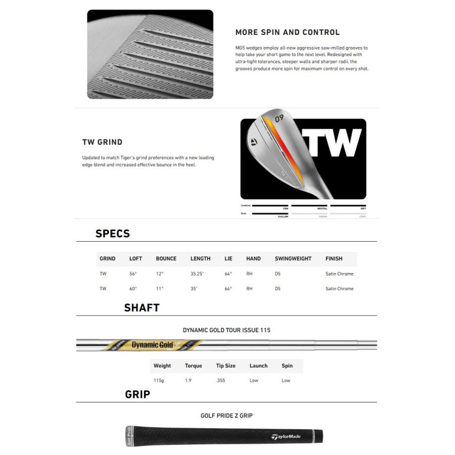 TaylorMade（テーラーメイド） TaylorMade MG5 Tiger Woods Grind