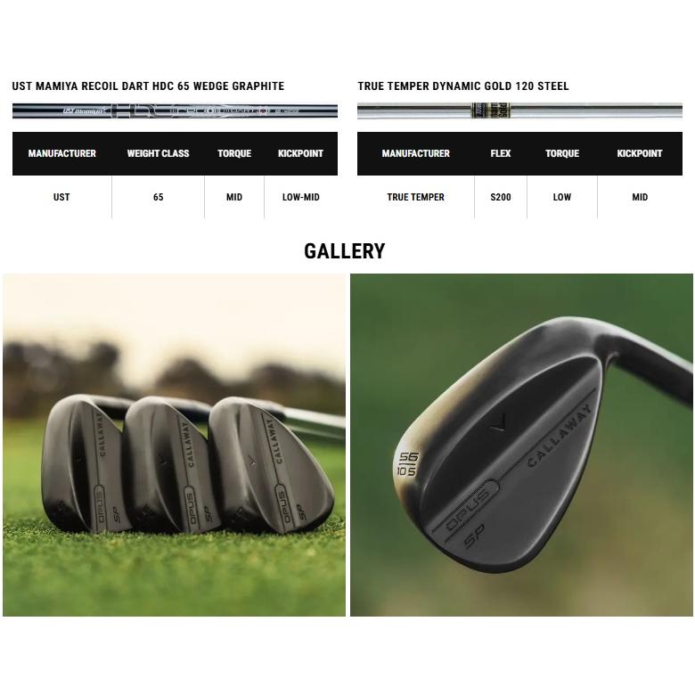 Callaway（キャロウェイ） (レフティモデル) Callaway Opus SP Black