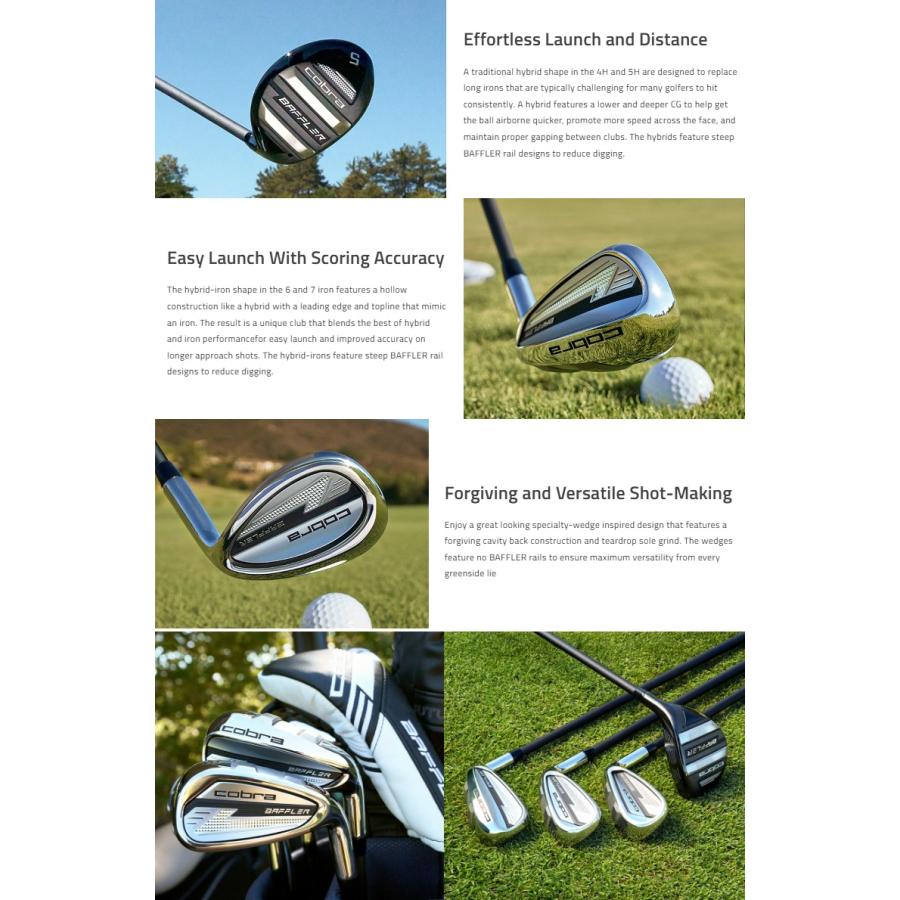 COBRA（コブラ） (レフティモデル) Cobra Golf Baffler Combo Iron Set