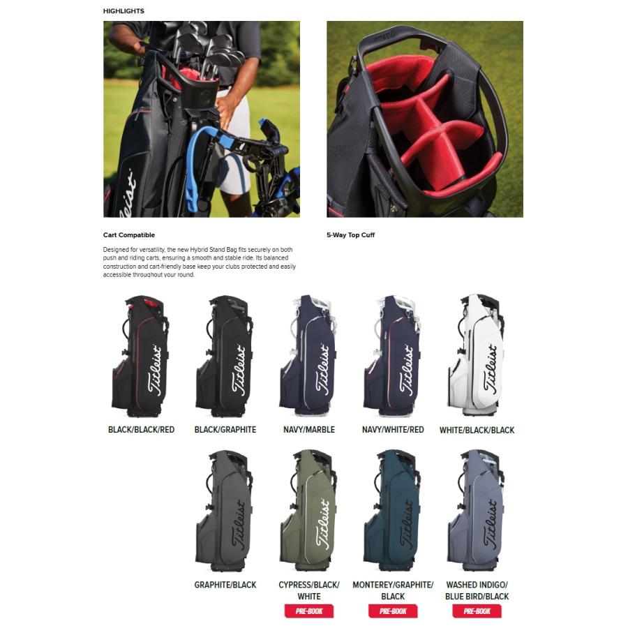 Titleist（タイトリスト） 一部即納可！Titleist 2026 Hybrid 5 Stand