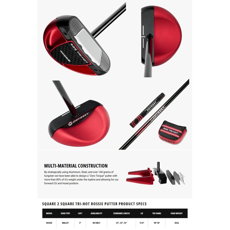 ODYSSEY（キャロウェイゴルフ） Odyssey Square 2 TRI-HOT Rossie Zero