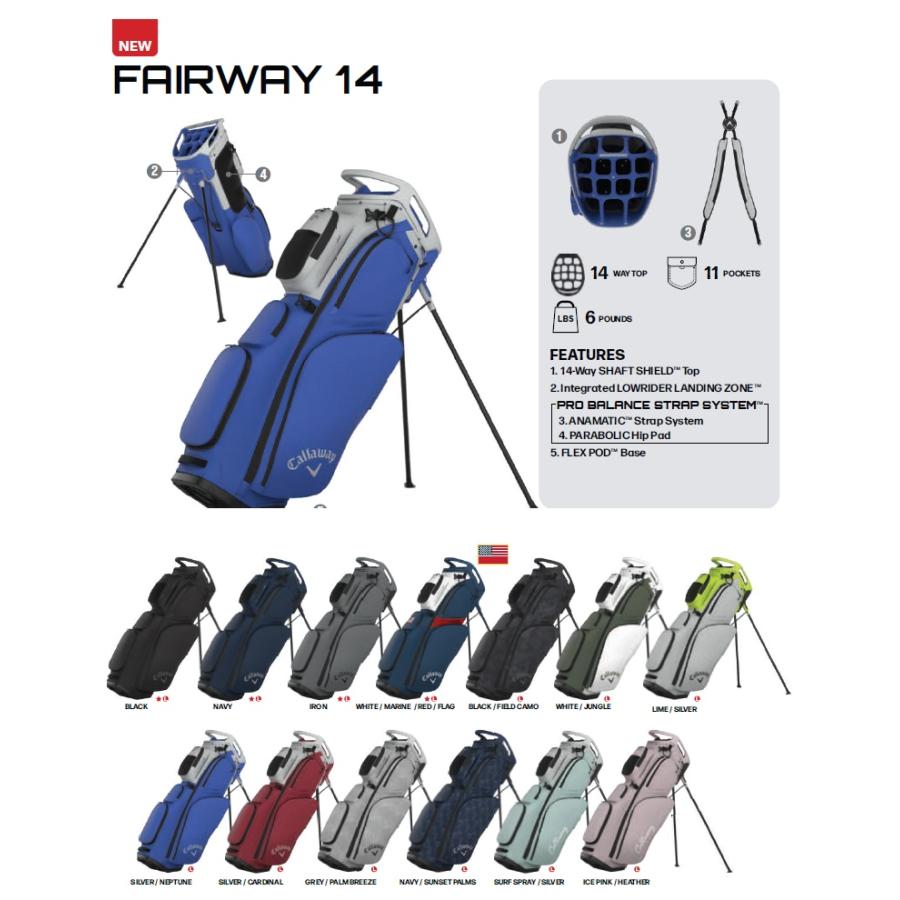 Callaway スタンドゴルフバッグ スタンドバッグ Callaway Attractive Stand 25 JM キャロウェイ
