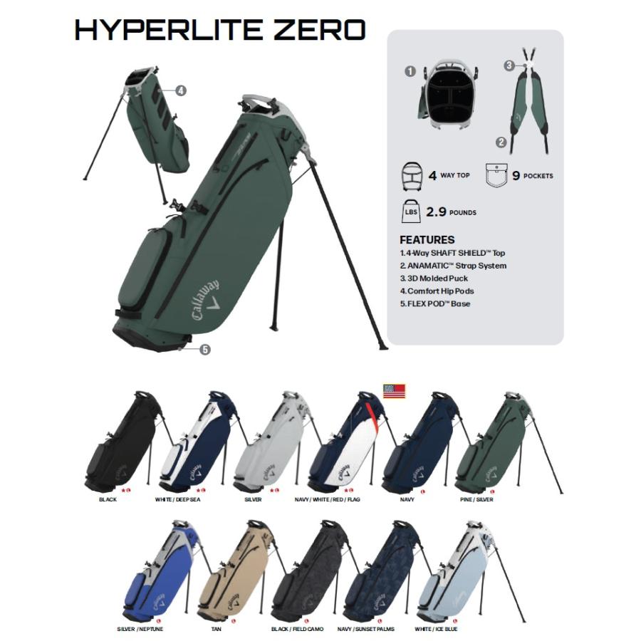 Callaway Hyper Lite ゴルフバッグ Callaway（キャロウェイ） Callaway 2026 Hyperlite Zero Stand Bag
