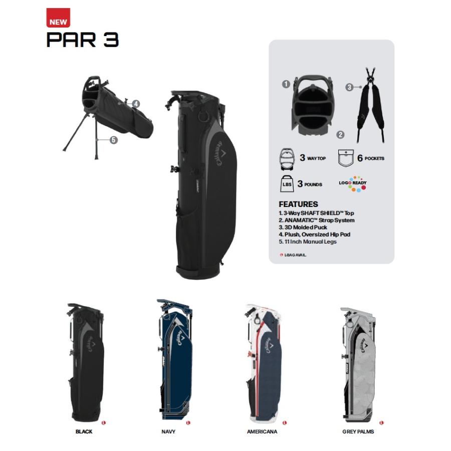 Callaway（キャロウェイ） Callaway 2026 Par 3 Stand Bag 2025 パー