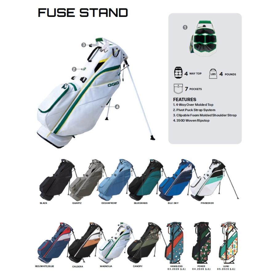 OGIO（オジオ） OGIO 2026 Fuse Stand Bag 2026 ヒューズ スタンド