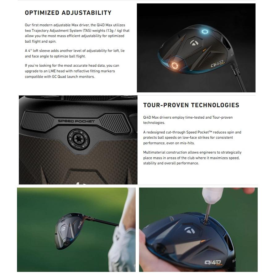 TaylorMade（テーラーメイド） TaylorMade Qi4D Max Driver Qi4D