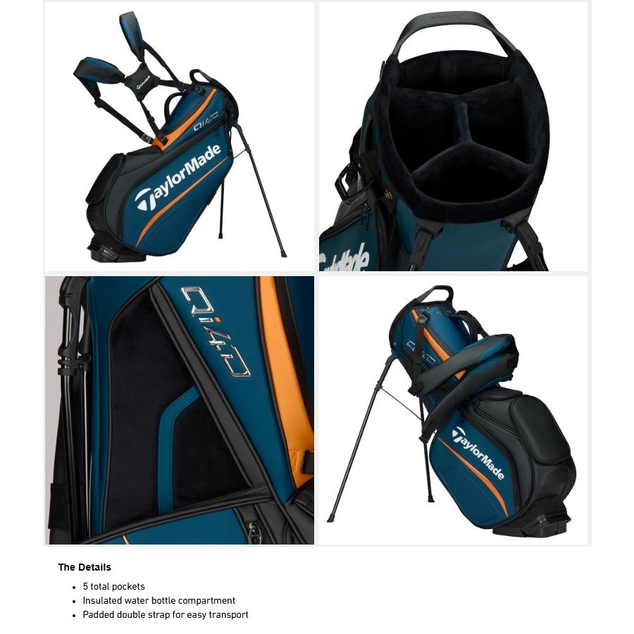 TaylorMade テーラーメイド　キャディバッグ 軽量　スタンド式 テーラーメイド 軽量スタンドバッグ（2022年モデル）4分割-5分割