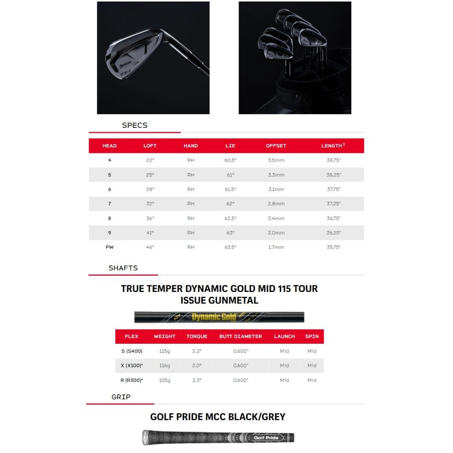 SRIXON Srixon ZXi7 Black Chrome Iron スリクソン ブラック クローム
