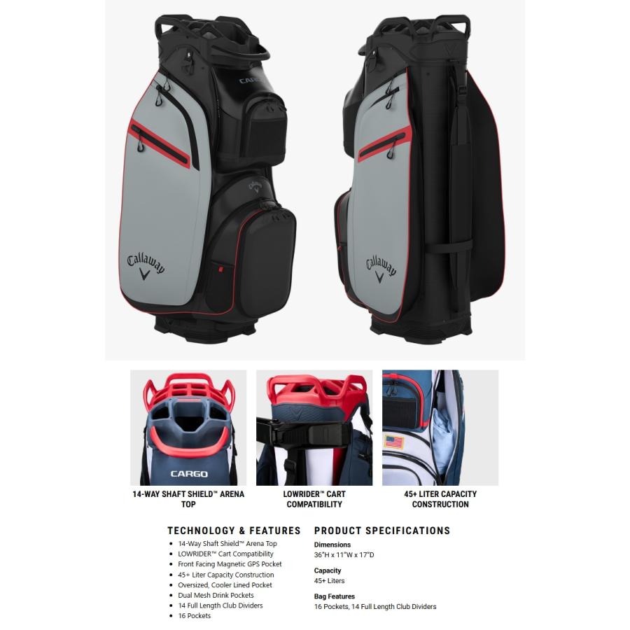 Callaway（キャロウェイ） Callaway Quantum CARGO Cart Bag 2026