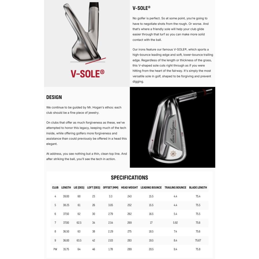 ベンホーガン (単品アイアン)Ben Hogan Golf Fort Worth CB Iron