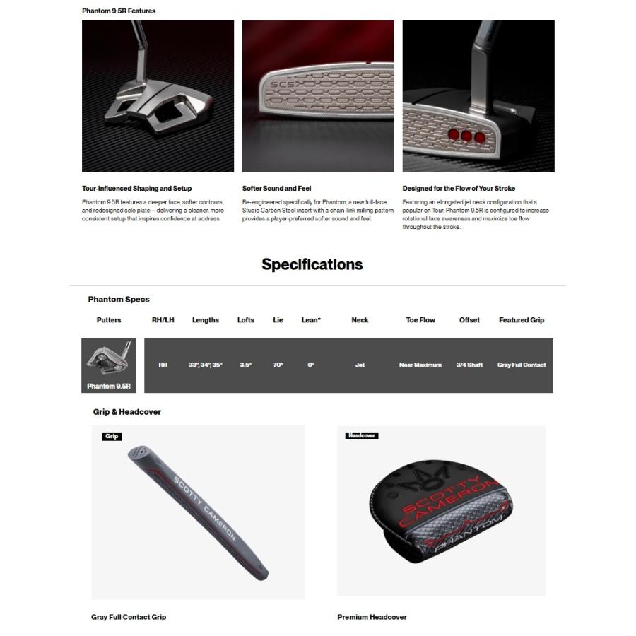 SCOTTY CAMERON 【先行予約販売】Scotty・Cameron 2026 Phantom 9.5R