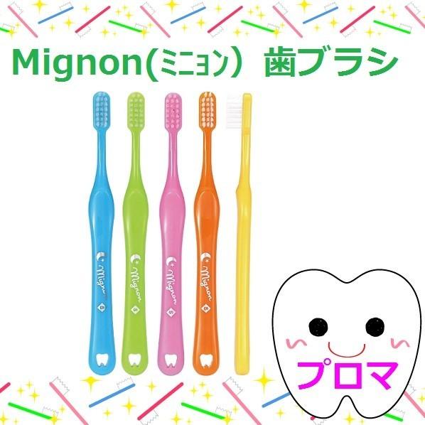 Mignon(ミニョン）歯ブラシ　Ｓ(やわらかめ）25本セット（色はおまかせ）