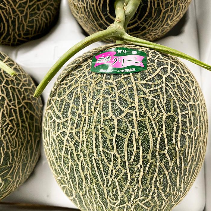 熊本県産 肥後グリーン メロン 秀品 Lサイズ 6玉入 （箱） : 生鮮卸売