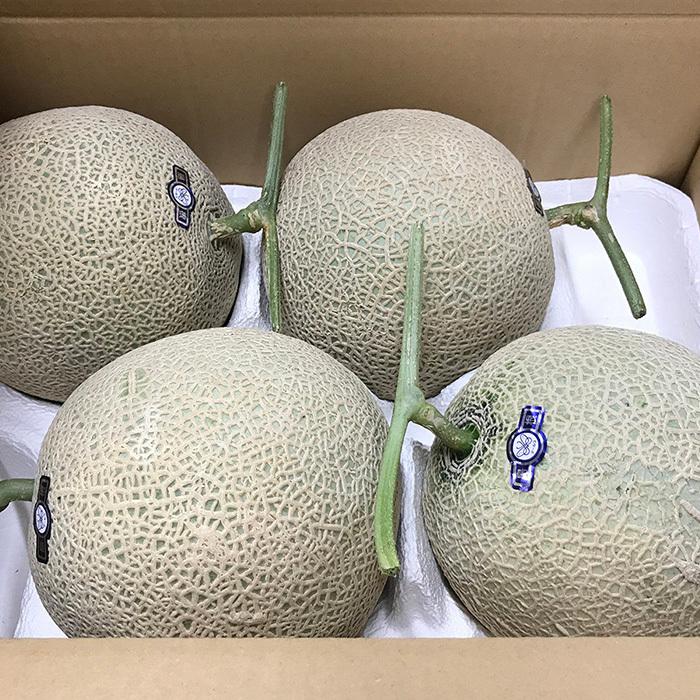 島根県産 アールスメロン 秀品 3L〜4Lサイズ 3〜4玉入 (箱) 国産