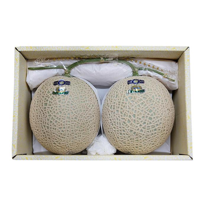 高知県産 アールスメロン 秀品 2玉入り （箱） : 生鮮卸売市場 - 通販