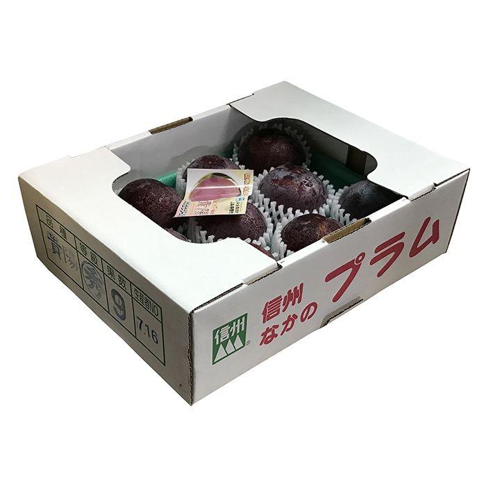 長野産　貴陽プラム 小玉 箱込み6.3キロ 長野県産 プラム 貴陽 秀品 6〜9玉入り 約1.5kg （箱） : 生鮮卸売市場