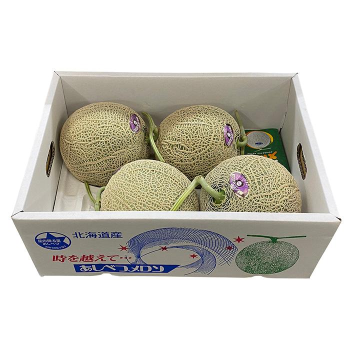 北海道産 赤肉メロン 秀品 4玉〜6玉入 8kg （箱） : 生鮮卸売市場