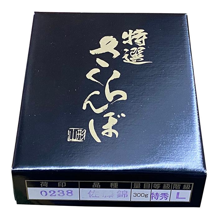 山形県産 さくらんぼ 佐藤錦 特秀 L〜2Lサイズ 300g （化粧箱） 国産