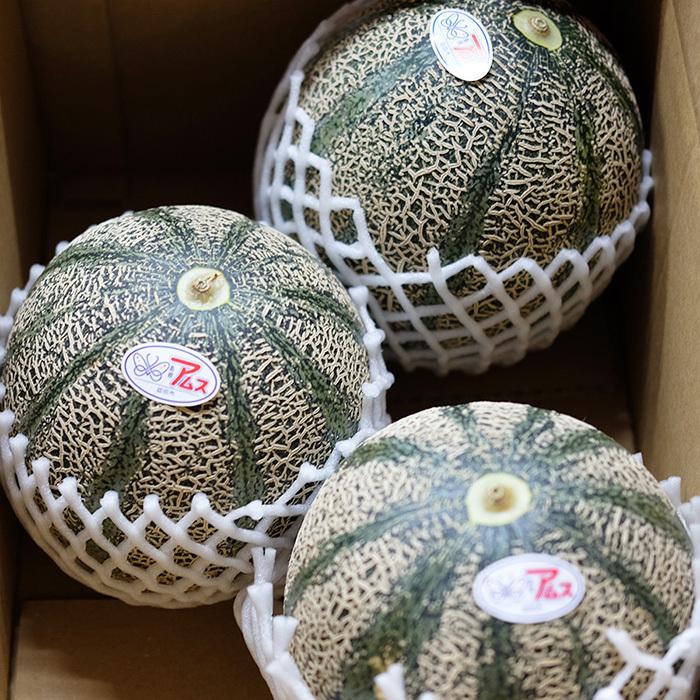 島根県産 アムスメロン （益田メロン） 秀品 5Lサイズ 3玉入り （箱