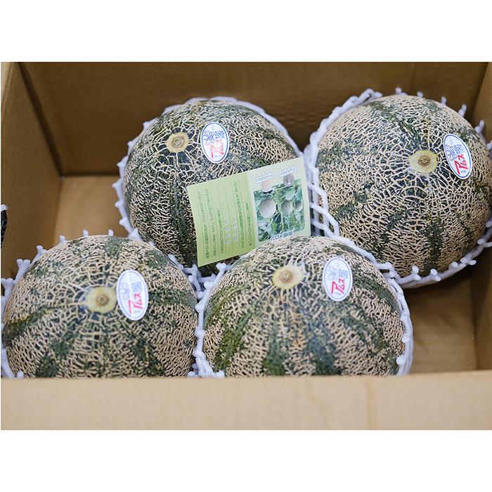島根県産 アムスメロン 秀品 4L〜5Lサイズ 3〜4玉入り（箱） 国産