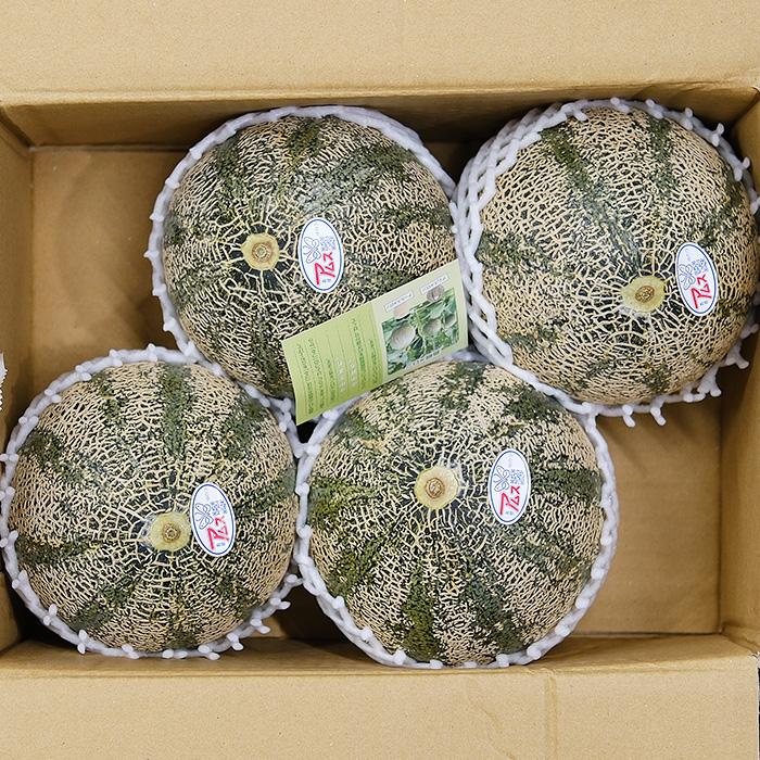 島根県産 アムスメロン 秀品 4L〜5Lサイズ 3〜4玉入り（箱） 国産