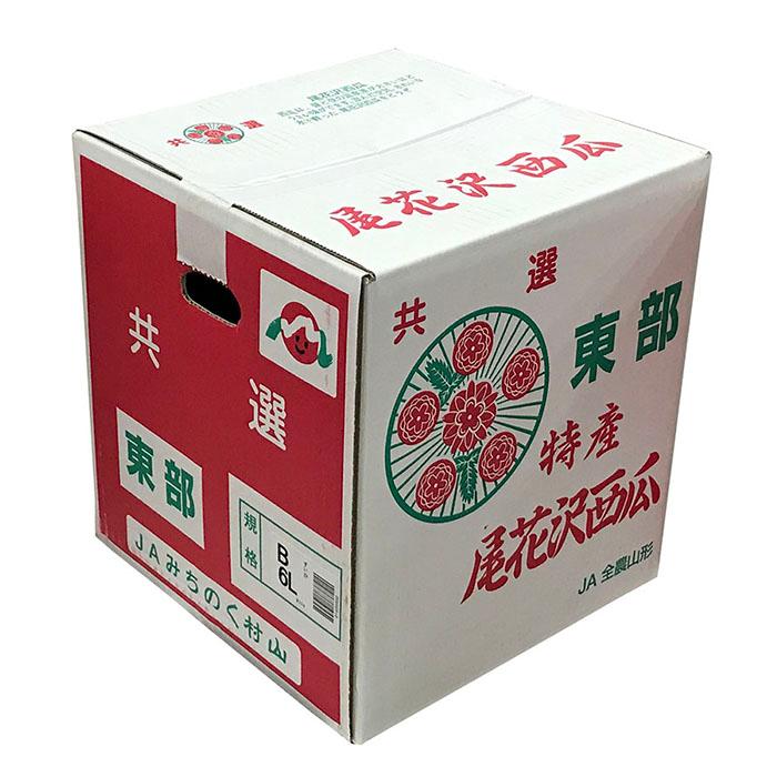 山形県産 尾花沢すいか B等級 6Lサイズ 1玉入（箱） ギフト スイカ