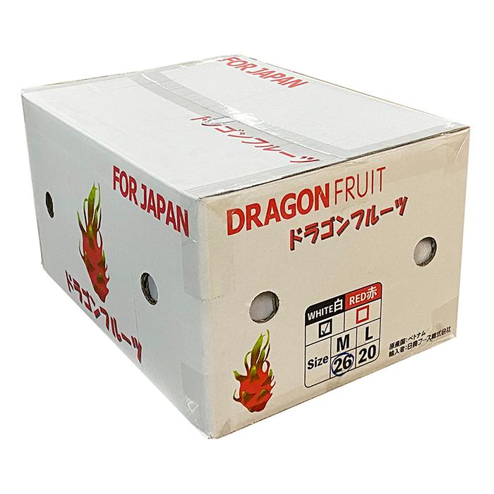 ベトナム産　ドラゴンフルーツ　白肉種　26玉入り（箱）｜promart-jp｜10
