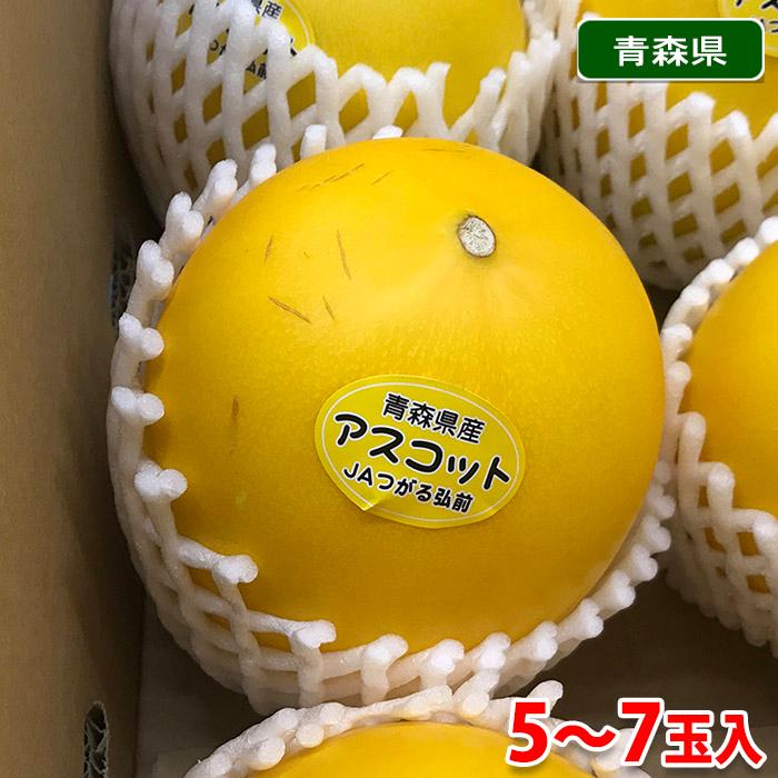 青森県産 メロン 秀品 アスコット 5〜7玉入り（箱） : 生鮮卸売市場