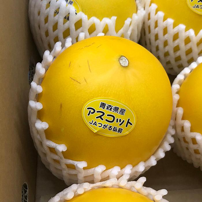 青森県産 メロン 秀品 アスコット 5〜7玉入り（箱） : 生鮮卸売市場