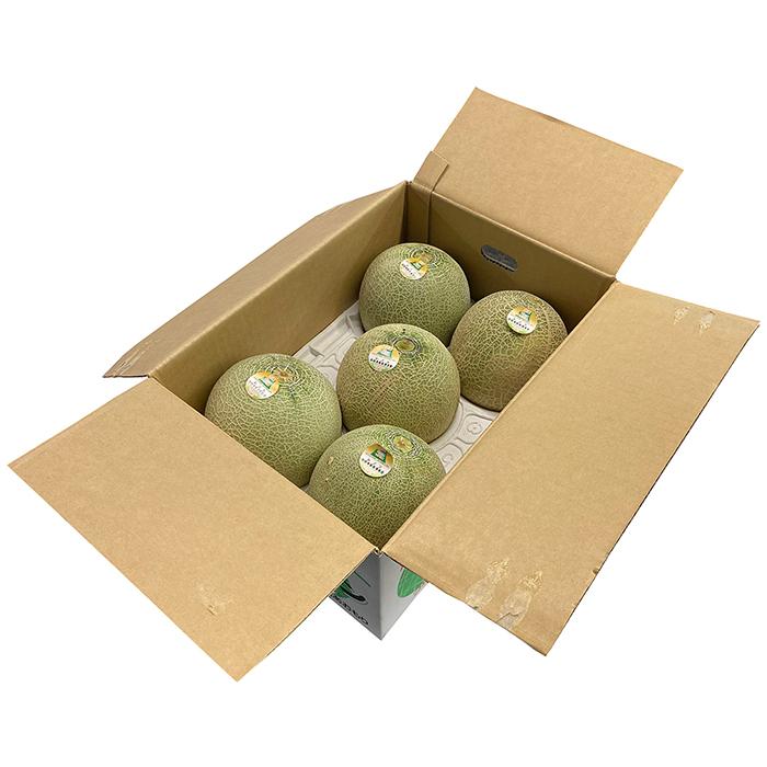 青森県産 メロン レノン 秀品 L〜3Lサイズ 4〜6玉入り （箱） : 生鮮