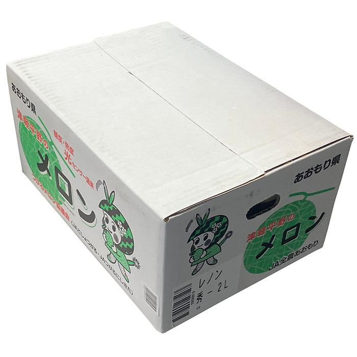 青森県産 メロン レノン 秀品 L〜3Lサイズ 4〜6玉入り （箱） : 生鮮