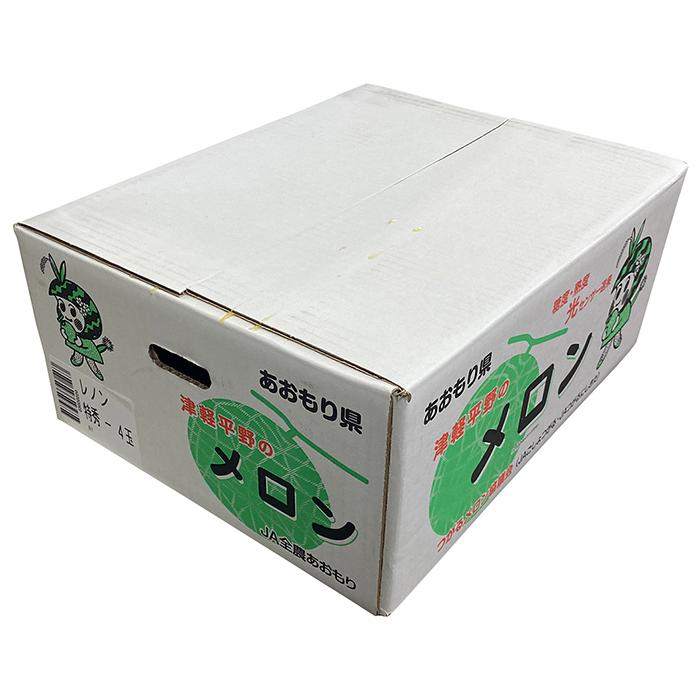 青森県産 メロン レノン 秀品 L〜3Lサイズ 4〜6玉入り （箱） : 生鮮