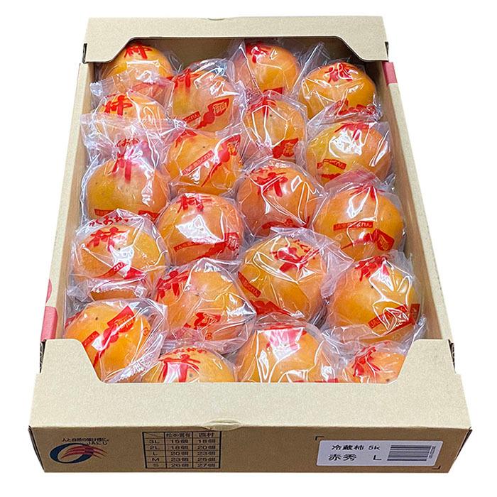 福岡県産 冷蔵柿 富有柿 秀品 L〜2Lサイズ 5kg（箱） : 生鮮卸売市場