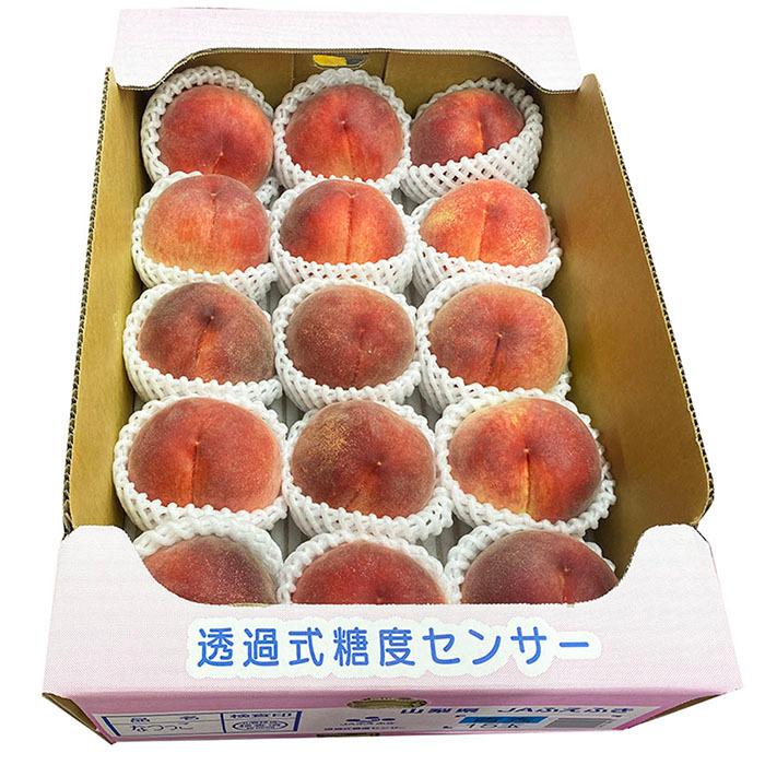 山梨県産 桃 なつっこ 秀品 13〜15玉入り （大玉） : 11610609-2 