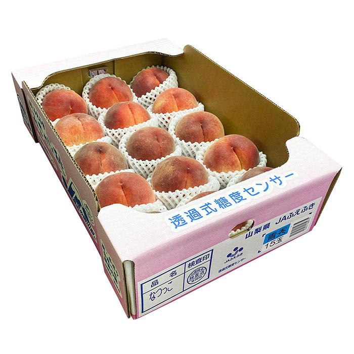 山梨県産 桃 なつっこ 秀品 13〜15玉入り （大玉） : 生鮮卸売市場